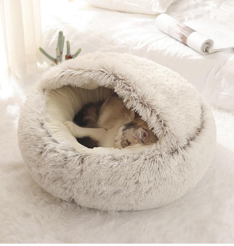 New Pet Dog Cat Round Plush Bed - 76thLane 